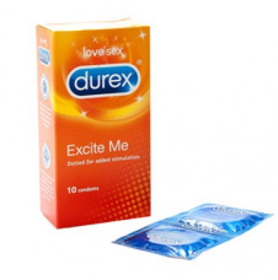 DUREX EXCITE ME DOTTED CONDOMS 10S
