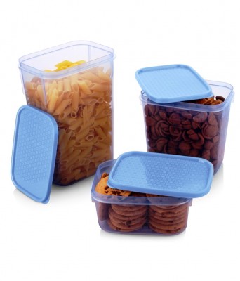 All Time Celestial Blue Polka Container Set- 3 Pcs